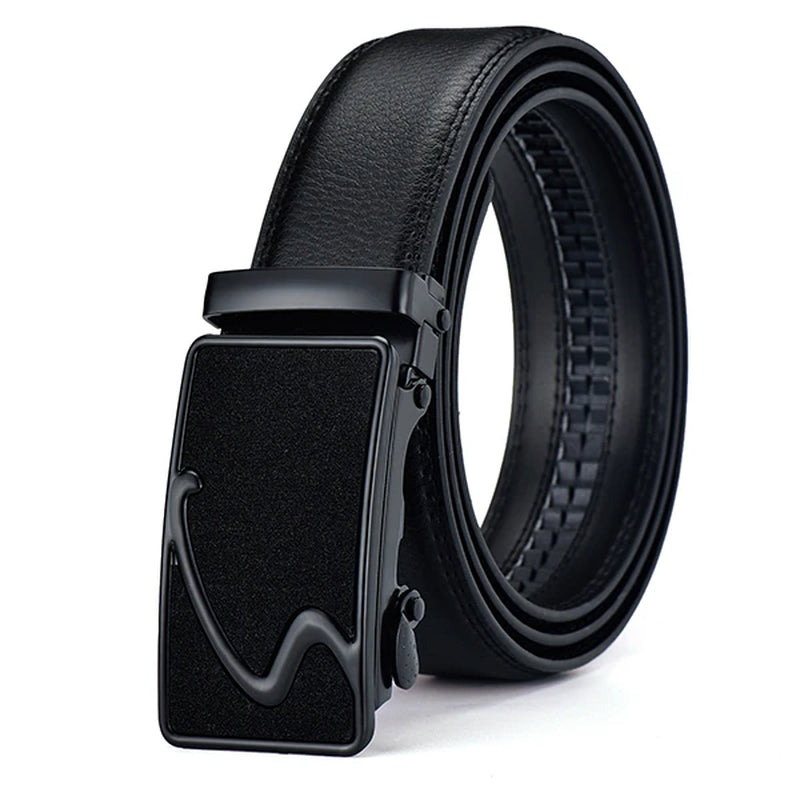 []Genuine Leather Belts for Men Automatic Male Belts Cummerbunds Leather Belt Men Dropshipping Black Belts Cinturon Hombre